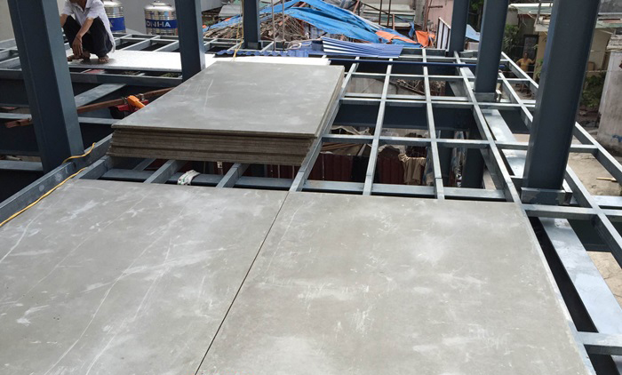 Thi công sàn bằng tấm cemboard