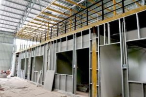 Thi công vách cemboard